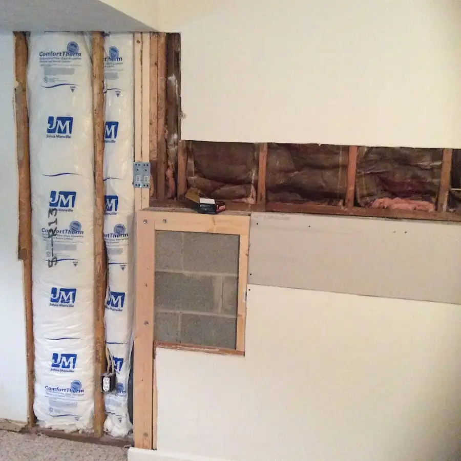 Wall insulation replacement during Contents Cleaning & Restoration in Schuylkill Haven
